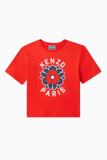 Logo Print T-shirt in Organic Cotton