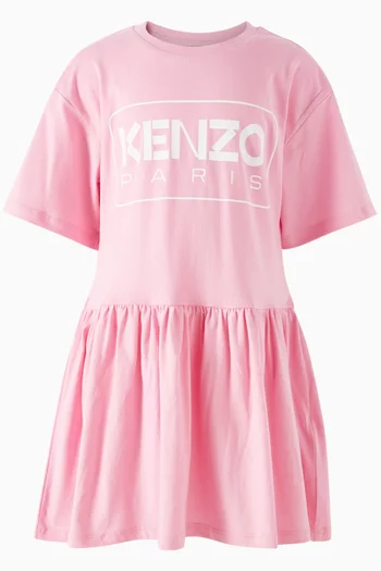 Logo T-shirt Dress in Cotton