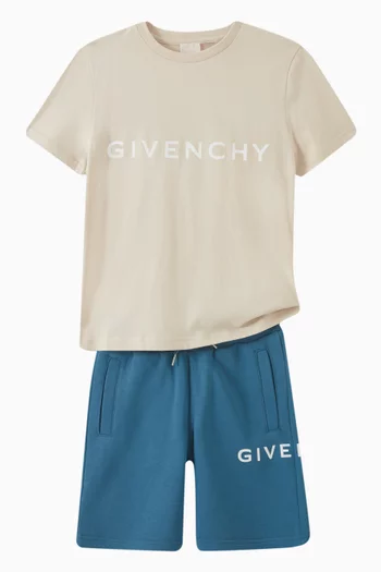 Logo Sweatshorts in Cotton Fleece