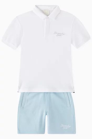 Embroidered Logo Shorts