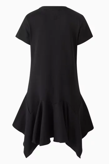 Flounce T-shirt Dress in Cotton