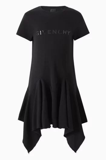 Flounce T-shirt Dress in Cotton