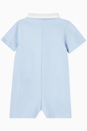 Tiger Logo-print Romper in Organic Cotton