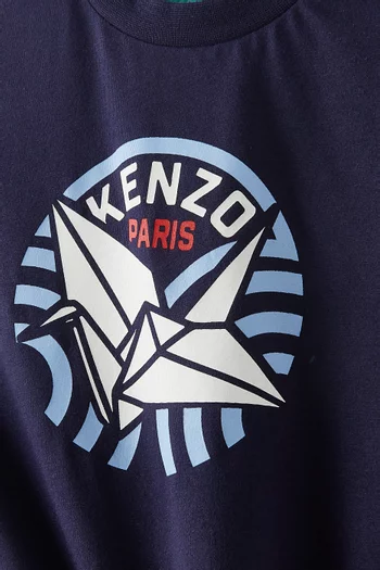 Logo Print T-shirt in Organic Cotton