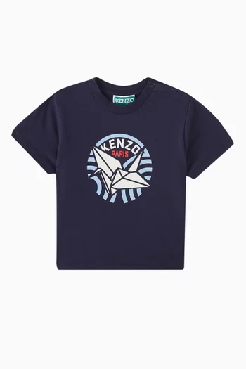 Logo Print T-shirt in Organic Cotton