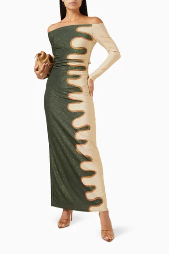 Averi Off-shoulder Maxi Dress