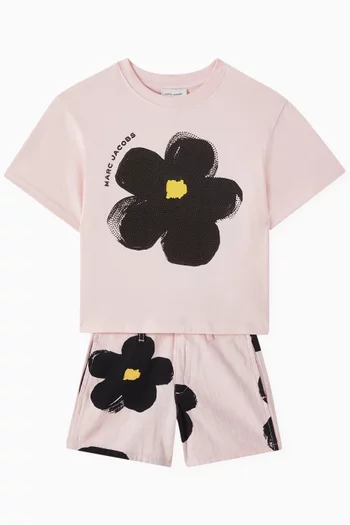 Daisy-print T-shirt in Cotton
