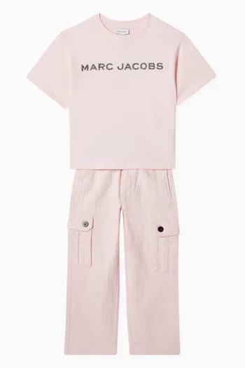 Daisy Crystal Logo T-shirt in Cotton