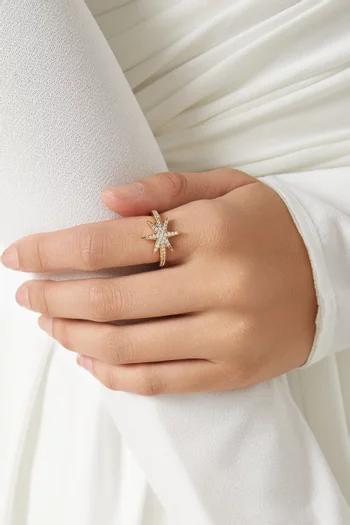 Stardust Ring in Gold-plated Brass
