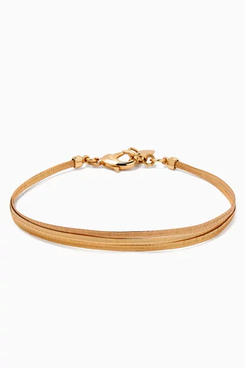 Spectra Choker Necklace in Gold-plated Brass