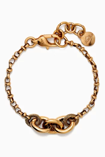 Opal Chain Bracelet in Gold-plated Brass