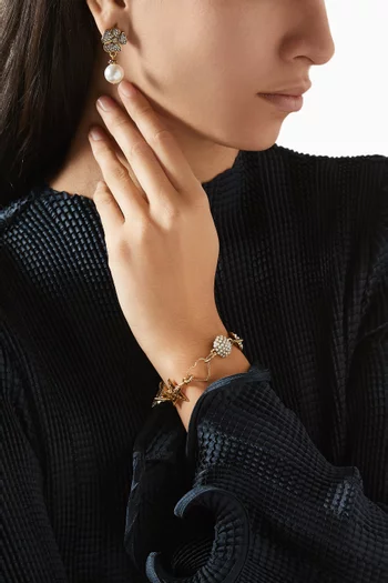 Lunair Charm Bracelet in Gold-plated Brass