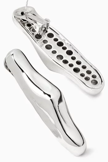 Glisten Earrings in Silver-plated Brass