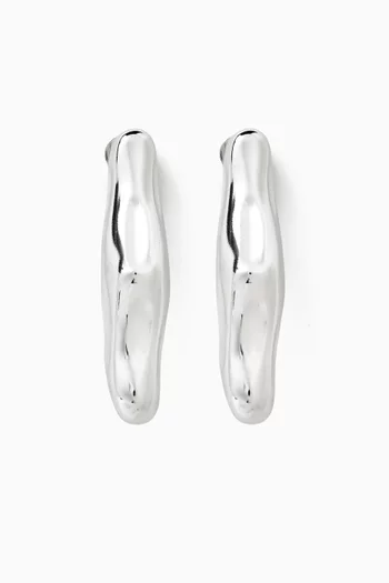 Glisten Earrings in Silver-plated Brass