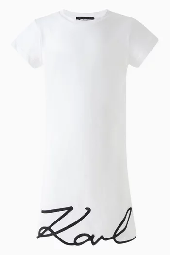 Karl Signature T-shirt Dress