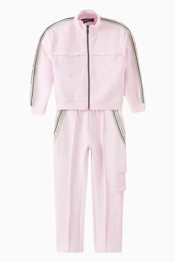 Logo Stripe Zip-up Jacket