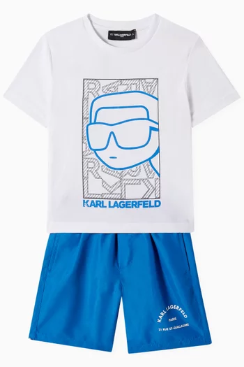 Graphic Print T-shirt in Cotton