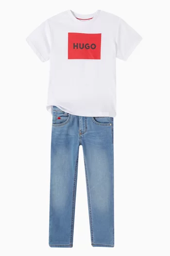 تي شيرت بشعار الماركة قطن عضوي