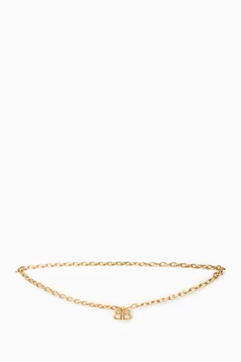 Monaco Chain Belt in Aged Gold-tone Brass