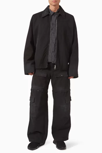 Zip-up Jacket in Cotton