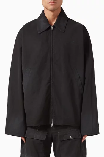 Zip-up Jacket in Cotton