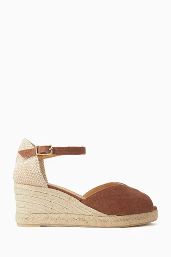 Bianca 60 Espadrille Wedges in Canvas