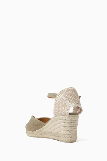 Bianca 60 Espadrille Wedges in Canvas