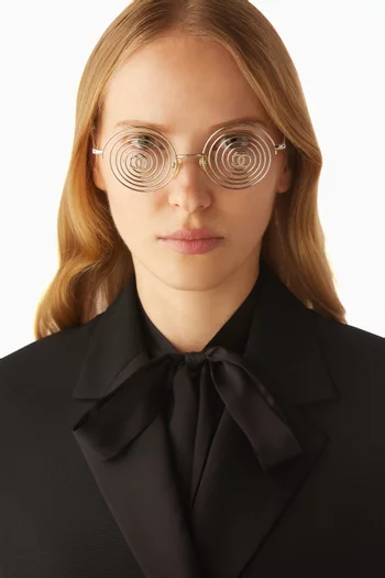 Unused Spiral Frames in Polished Steel