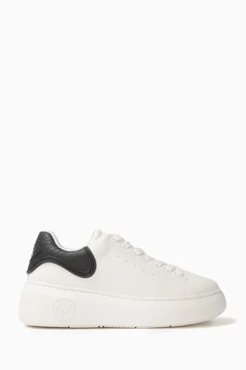 Super Low-top Sneakers in Faux Leather