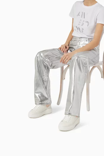 Super Low-top Sneakers in Faux Leather