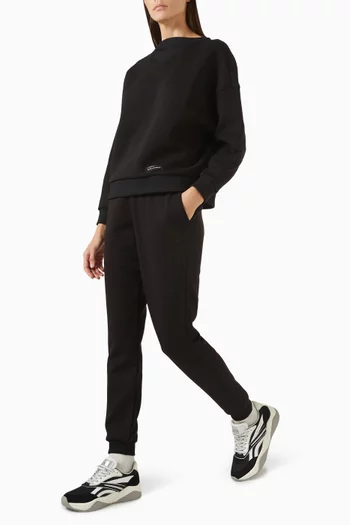 بنطال رياضي بشعار الماركة قماش سكوبا