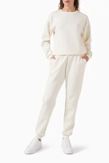 بنطال رياضي بشعار الماركة قماش سكوبا