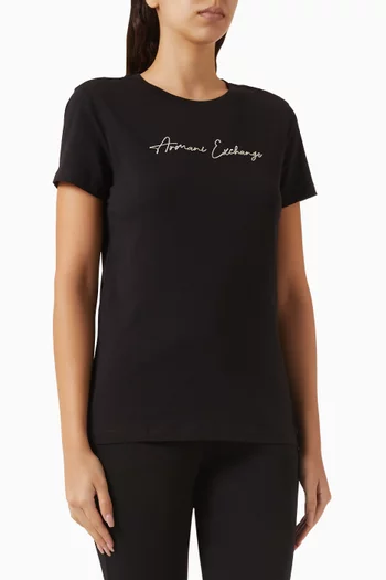 Logo T-shirt in Cotton