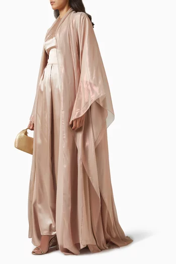 Zarina Co-ord Set in Crepe Silk & Chiffon