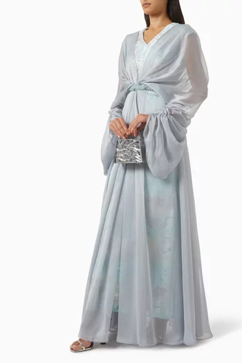 Amira Co-ord Set in Brocade Chiffon