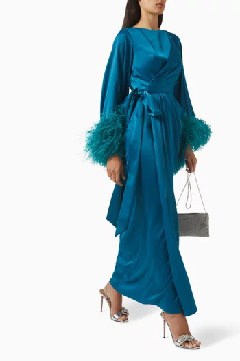 Marquise Maxi Dress in Crepe