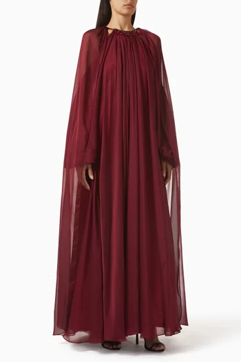 Reverence Maxi Dress in Chiffon & Satin
