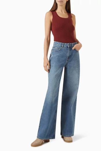 415 Wide-leg Jeans in Denim