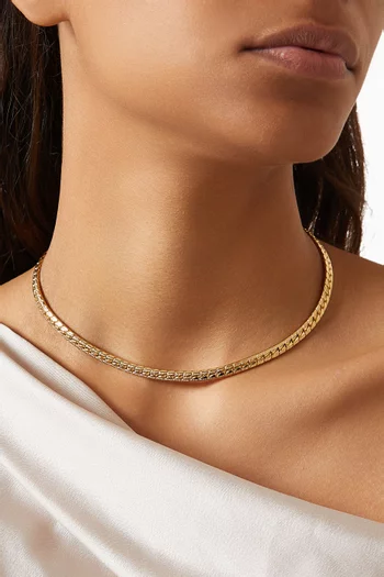 1990s Rediscovered Vintage Snake Link Necklace