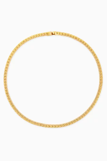 1990s Rediscovered Vintage Snake Link Necklace