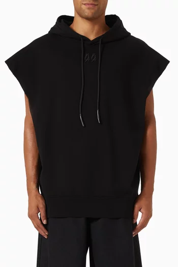 Classic Sleeveless Hoodie in Cotton