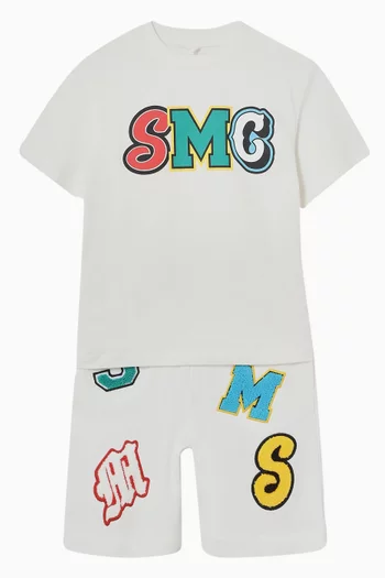 Logo-patch Sweatshorts in Cotton