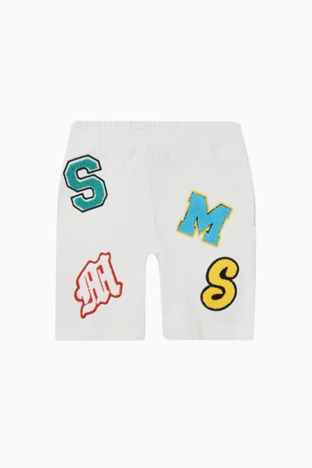 Logo-patch Sweatshorts in Cotton