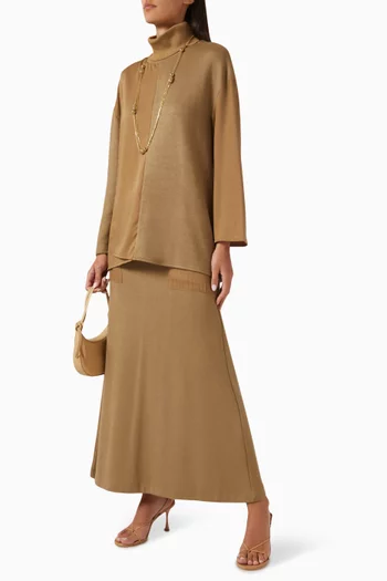 Turtleneck Top in Viscose-blend