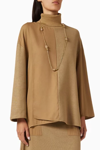 Turtleneck Top in Viscose-blend