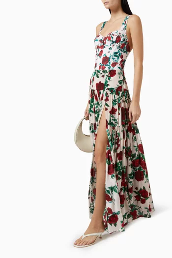 Ariana Slit Maxi Skirt in Viscose