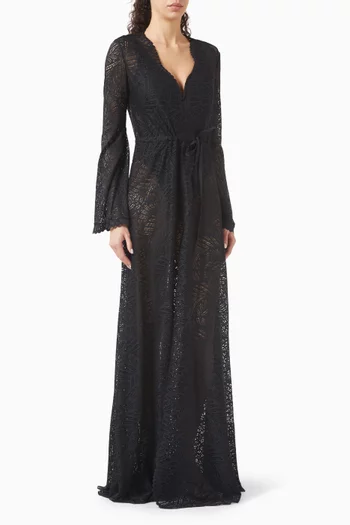 Ophelia Front-tie Gown in Lace