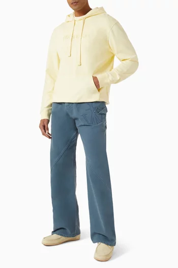 Logo-embroidered Hoodie in Cotton Jersey