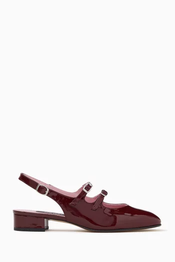 Peche 40 Slingback Ballet Flats in Patent Leather