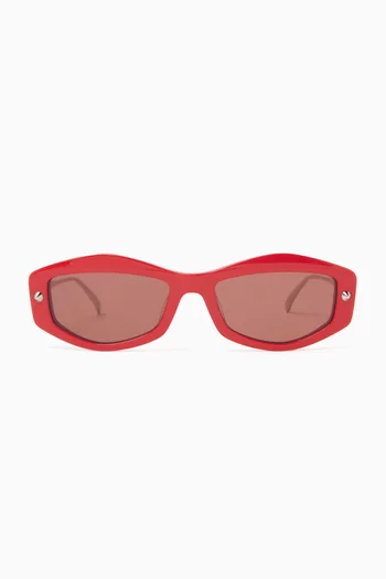 Geometric Sunglasses in Acetate